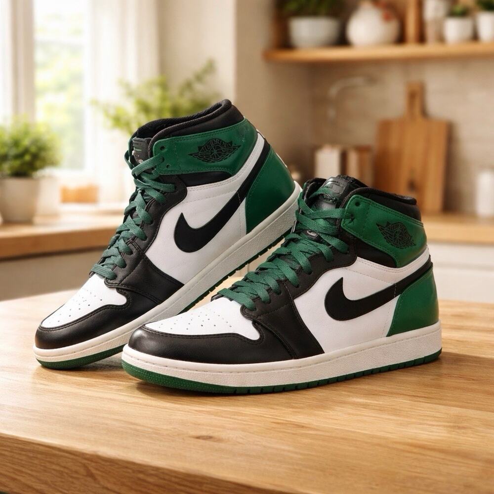 Nike Air Jordan 1 Retro High OG DMP Celtics 2009 332550-101, Size US 10 No Box